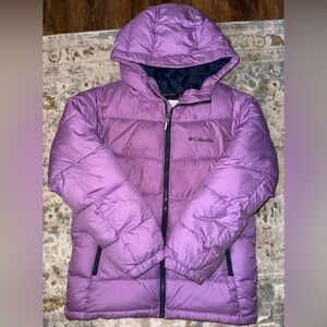 Columbia Kids Lavender Puffer Coat sz 10/12